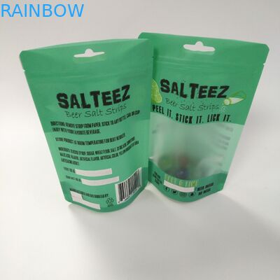 Clear Window CMYK 100mic Fermuarlı Stand Up Fermuarlı Kese