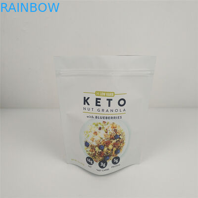 VMPET 120mic Kilitli Stand Up Kılıfı MOPP Gıda Ambalajı Gravür Baskılı