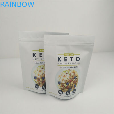 VMPET 120mic Kilitli Stand Up Kılıfı MOPP Gıda Ambalajı Gravür Baskılı