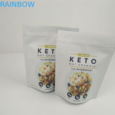 VMPET 120mic Kilitli Stand Up Kılıfı MOPP Gıda Ambalajı Gravür Baskılı