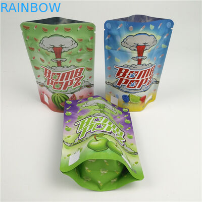 Yeniden Kapanabilir Ot Mylar Bitkisel Tütsü Ambalaj Koku Korumalı Mylar Çanta MOPP