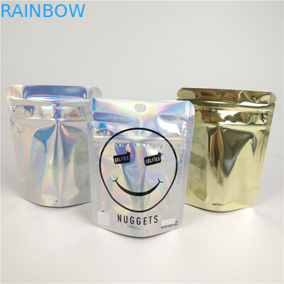 PMS Koku Korumalı Ot Mylar Çantalar Folyo Lamine CBD Kilitli Çantalar