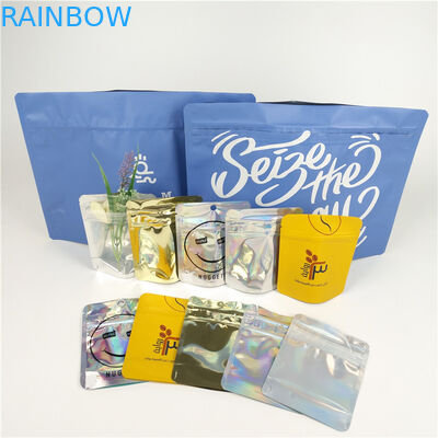 Kurabiye Çiçeği Koku Geçirmez Mylar Çanta Kilitli Çocuklara Dayanıklı Ot Torbası