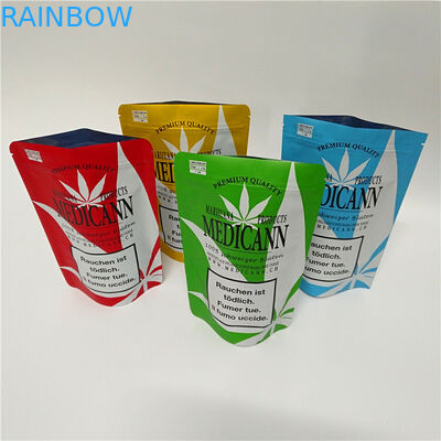 Kurabiye Çiçeği Koku Geçirmez Mylar Çanta Kilitli Çocuklara Dayanıklı Ot Torbası