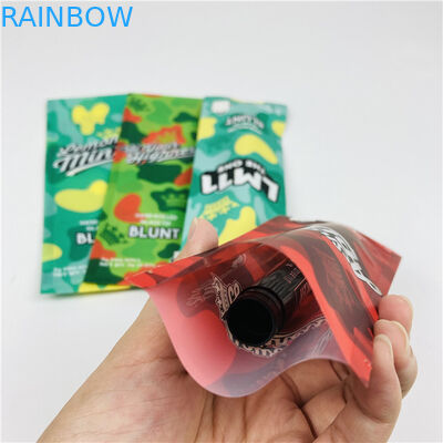 Düşük MOQ Özel Baskılı Kenevir Puro Sarma Mylar Zip Çantalar Grabba Tütün Kılıfı Ambalajı