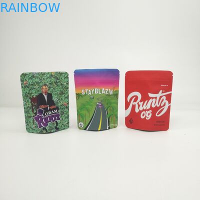 Özel Logo Yumuşak Dokunuş 3.5g 7g 14g 28g Kenevir Esrar Kurabiye Kush için Stand Up Çantalar