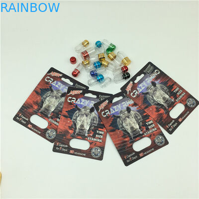 Crazy Rhino 69 Hapları Erkek Cinsel Hap için Ambalaj Kutusu Rhino 7