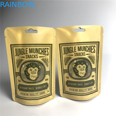 PA 1.5C AL 0.7C Matt Snack Ambalaj Poşetleri Stand Up MPET