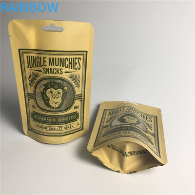 PA 1.5C AL 0.7C Matt Snack Ambalaj Poşetleri Stand Up MPET