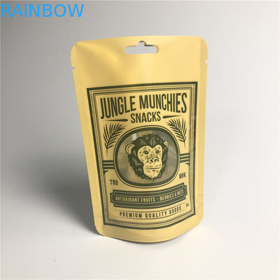 PA 1.5C AL 0.7C Matt Snack Ambalaj Poşetleri Stand Up MPET