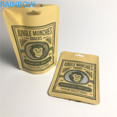 PA 1.5C AL 0.7C Matt Snack Ambalaj Poşetleri Stand Up MPET