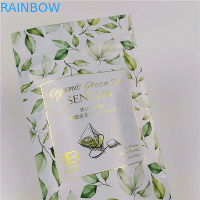 CMYK ISO VMPET Alüminyum Folyo Çay Poşeti 120mic MOPP Stand Up Fermuarlı Çanta