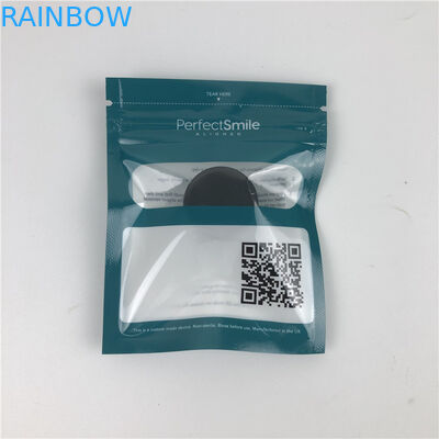 Görünmez Hizalayıcılar CMYK MOPP Yeniden Kullanılabilir Mylar Çantalar Şeffaf Ön Pencereli 120mic