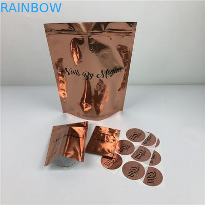 120mic MOPP CMYK Plastik Giyim Folyo Çanta SGS Şeffaf Kilitli Mylar Çanta