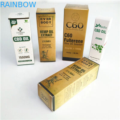 SGS CMYK Kağıt Kozmetik Ambalaj Kutuları 2oz 60ml 30ml Folyo Damgalama