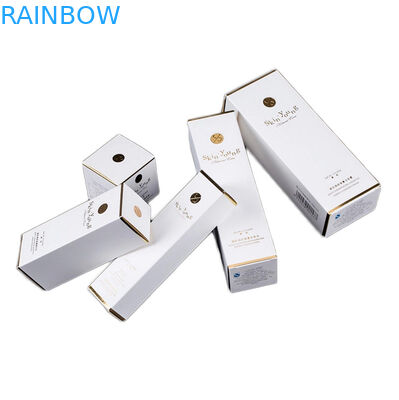 SGS CMYK Kağıt Kozmetik Ambalaj Kutuları 2oz 60ml 30ml Folyo Damgalama