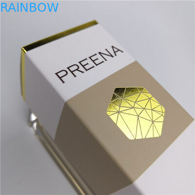 SGS CMYK Kağıt Kozmetik Ambalaj Kutuları 2oz 60ml 30ml Folyo Damgalama