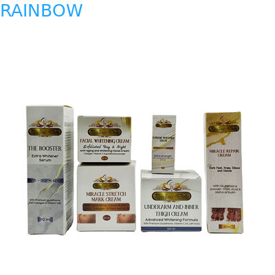 SGS CMYK Kağıt Kozmetik Ambalaj Kutuları 2oz 60ml 30ml Folyo Damgalama