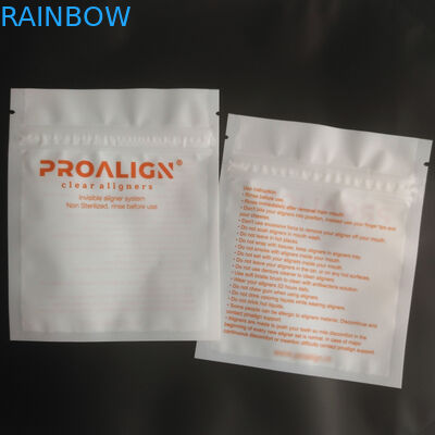 Diş Cmyk 120mic MOPP Plastik Ambalaj Torbaları Tek Taraflı Gravür