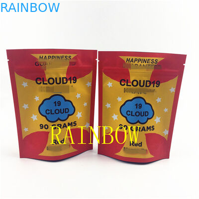 FDA 120mic Plastik Mylar Edibles Çerez Çantaları VMPET Tohum Folyo Fermuar Kılıfı