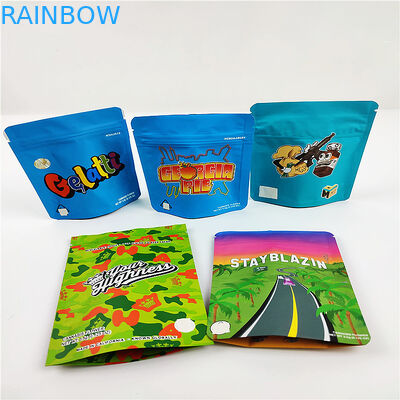 FSC BSCI CMYK Çerez Koku Korumalı Çanta 3.5g CBD Mylar Ambalaj Torbaları