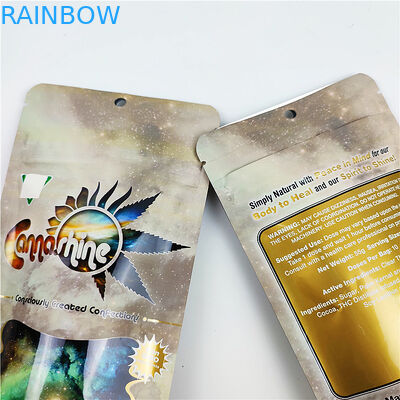 FSC BSCI CMYK Çerez Koku Korumalı Çanta 3.5g CBD Mylar Ambalaj Torbaları