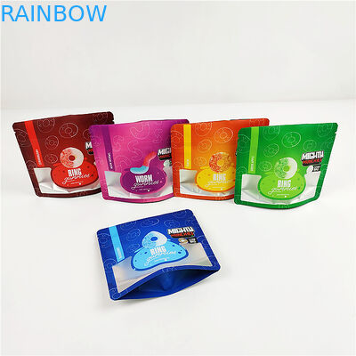 3.SA8000 QS CBD Gravür Baskı Koku Korumalı Torbalar 100mic Mat Şeffaf Mylar Çantalar