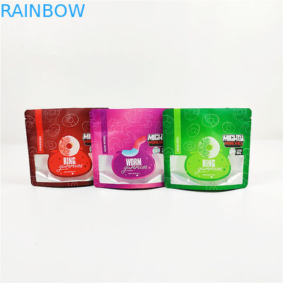 3.SA8000 QS CBD Gravür Baskı Koku Korumalı Torbalar 100mic Mat Şeffaf Mylar Çantalar