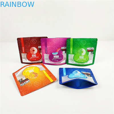 28g 80mic 1/4oz CMYK Mylar Ambalaj Torbası FSC Mat CBD Mylar Çanta