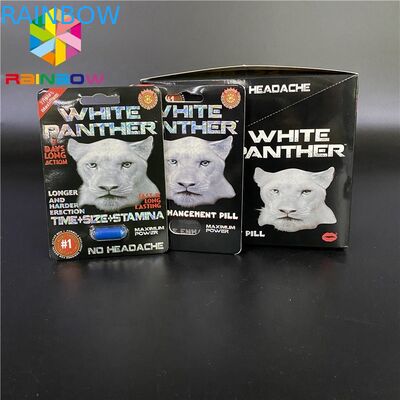 Süper Panter 3D Blister Kart Adedi 100 Setleri Cinsel Geliştirme İçin 350g Karton