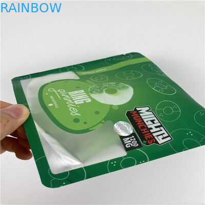 Child Proof Mylar Bag Smell Proof Foil Pouch Packaging For Candy / Cookies / Dried Flower Seeds