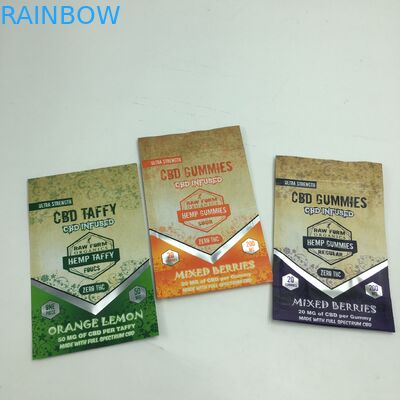 Özel baskılı 1g 3.5g geri dönüşüm koku geçirmez fermuarlı sakızlı ayı CBD küçük stand up yenilebilir 3.5g mylar ot torbası