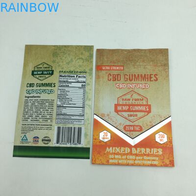 Özel baskılı 1g 3.5g geri dönüşüm koku geçirmez fermuarlı sakızlı ayı CBD küçük stand up yenilebilir 3.5g mylar ot torbası