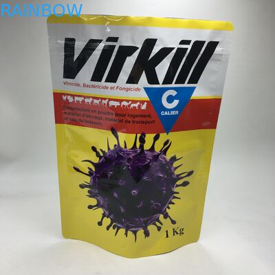 Stand Up Bileşik Lamine Alüminyum Folyo Peynir altı suyu Protein Tozu Gıda Saklama Paketleme Torbaları Kilitli 1kg Gıda Tozu Torbaları