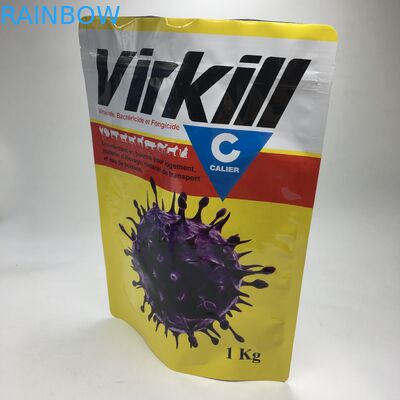 Stand Up Bileşik Lamine Alüminyum Folyo Peynir altı suyu Protein Tozu Gıda Saklama Paketleme Torbaları Kilitli 1kg Gıda Tozu Torbaları