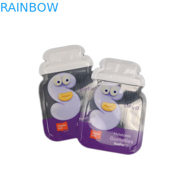 Cb Özel Şekil 3 Yan Mühür Folyo Ambalaj Sakızlı Şeker Düz Çanta Özel Plastik Torbalar Ambalaj Kilitli Torba