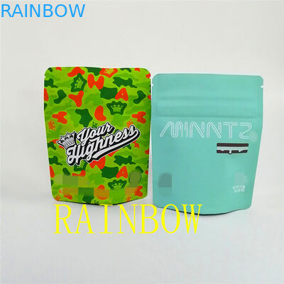 3.5g Yumuşak Dokunuşlu Siyah Mat Çocuk Korumalı Fermuarlı Ambalaj Torbası / Ot Stand Up Kılıfı Ambalaj Çantası