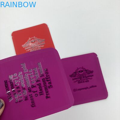 DÜŞÜK ADEDI 500 adet yenilebilir mylar çantalar özel baskılı folyo çanta ambalaj poşetleri kuru safran çiğdem ve çay için gıda