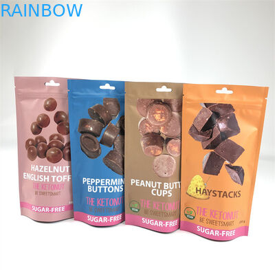 CMYK 110mic Fermuar Stand Up Kılıfı Yenilebilir Kenevir Çocuk Korumalı Mylar Çantalar