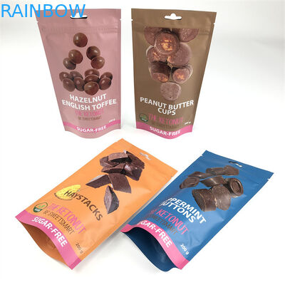 CMYK 110mic Fermuar Stand Up Kılıfı Yenilebilir Kenevir Çocuk Korumalı Mylar Çantalar