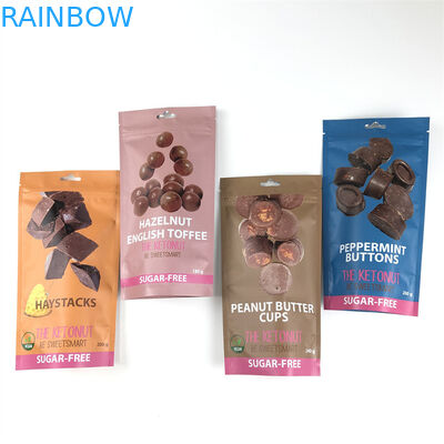 CMYK 110mic Fermuar Stand Up Kılıfı Yenilebilir Kenevir Çocuk Korumalı Mylar Çantalar