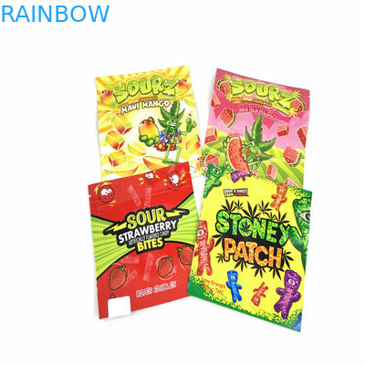 CMYK SGS Gravür Koku Korumalı Kilitli Kılıf Stand Up Çocuk Dayanıklı 110mic