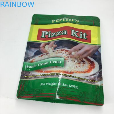 MOPP VMPET 296g Stand Up Kilitli Torba Tahıl Kabuğu Pizza Seti 10.5oz