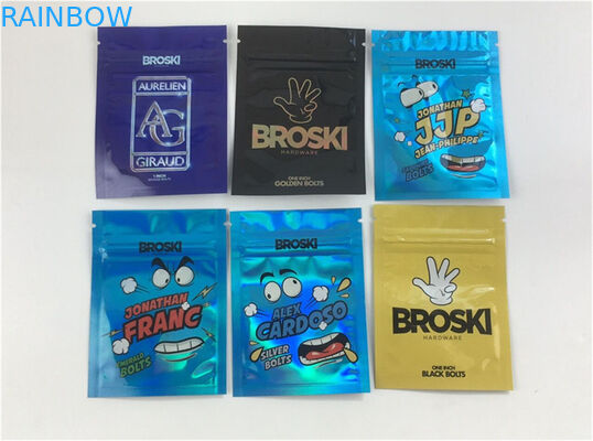 1/6 Çanta Bitkisel Tütsü Ambalaj Nem Geçirmez Alüminyum Kaplama 12C VMPET