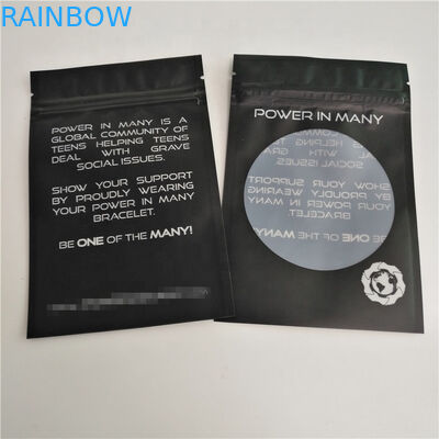 CMYK Gravnre Plastik Fermuarlı Ambalaj Torbası SGS VMPET 10C Plastik Takı Torbaları