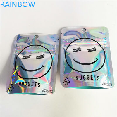 3.5g Cbd Bitkisel Tütsü Ambalaj Mat Parlak 12C VMPET Cbd Fermuarlı Çanta