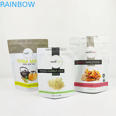 100mic CMYK Plastik Ambalaj Torbaları Tahıl ISO Gravür Mylar Stand Up Kılıfı