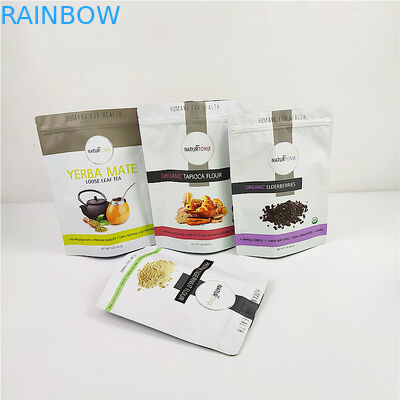 100mic CMYK Plastik Ambalaj Torbaları Tahıl ISO Gravür Mylar Stand Up Kılıfı