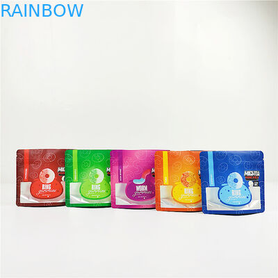 SGS 80mic CMYK Bitkisel Tütsü Ambalaj 200g MOPP Alüminyum Folyo Mylar Çanta