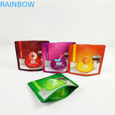 SGS 80mic CMYK Bitkisel Tütsü Ambalaj 200g MOPP Alüminyum Folyo Mylar Çanta